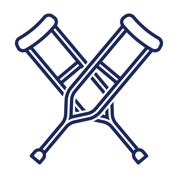 crutches icon